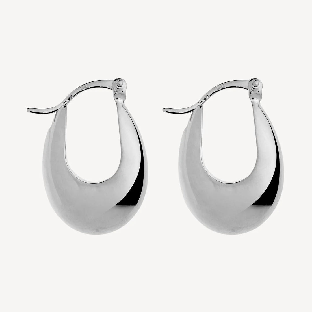 Najo Cloudland Silver Hoop Earring