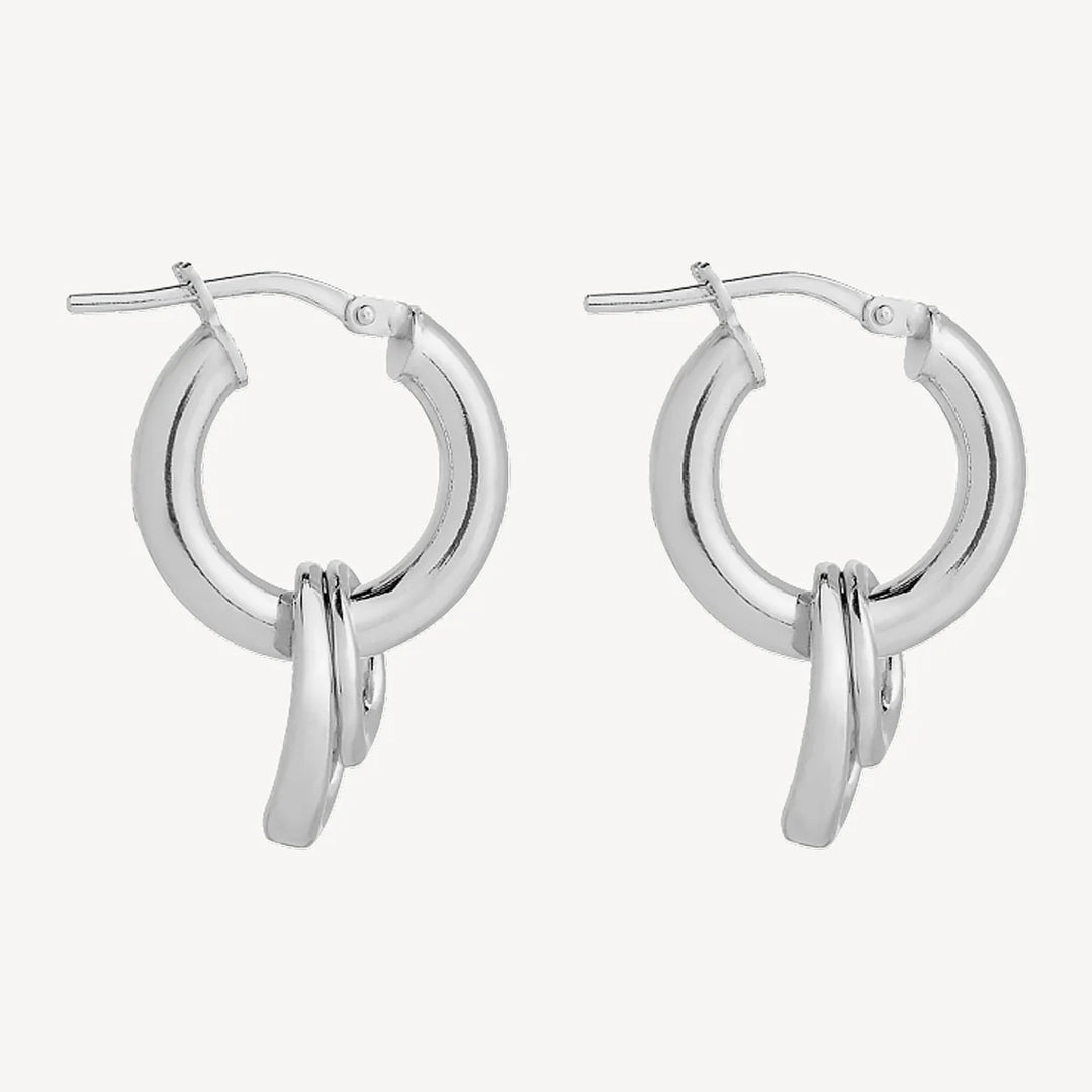 Najo Whisper Silver Hoop Earrings