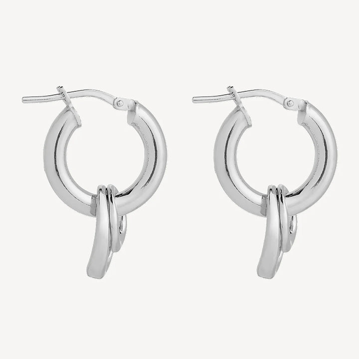 Najo Whisper Silver Hoop Earrings