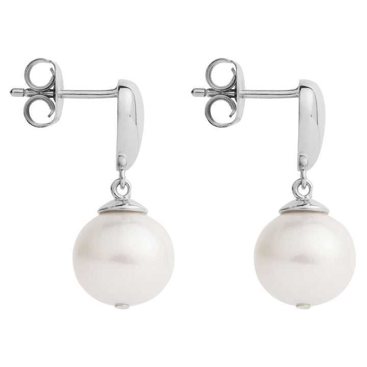 Najo Islander Silver Pearl Earrings