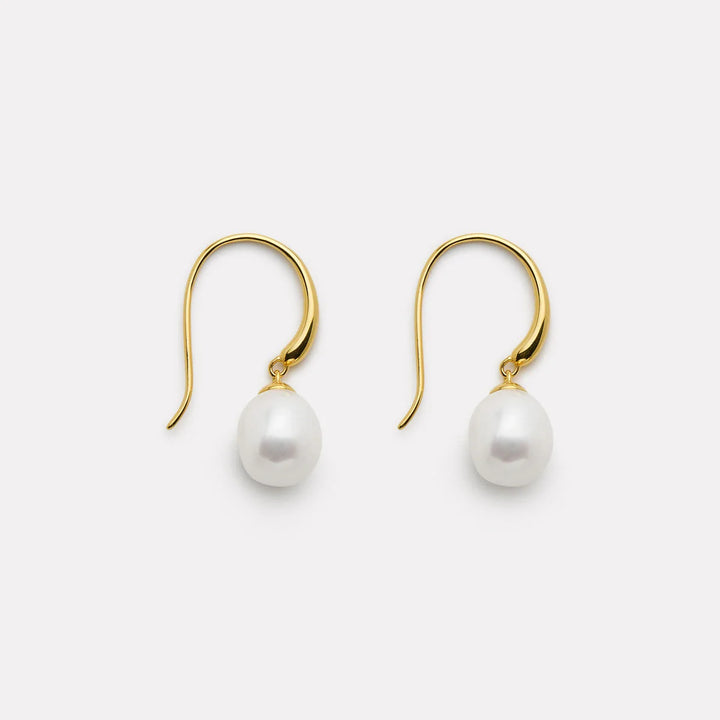 Najo Ocean Glow Gold and Pearl Earrings
