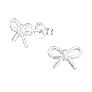 ARGENTO Silver Bow Studs