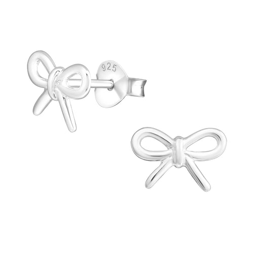 ARGENTO Silver Bow Studs