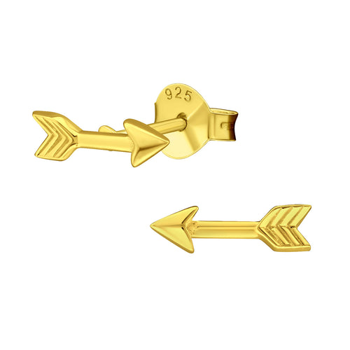 ARGENTO GOLD PLATED ARROW STUDS