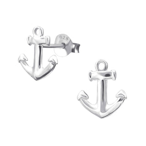 ARGENTO Silver Anchor Studs