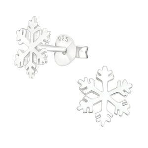 ARGENTO Silver Snowflake Studs