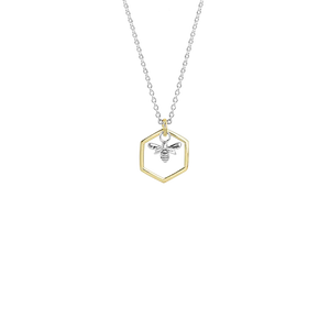 EVOLVE HONEY BEE SILVER NECKLACE