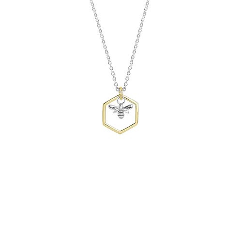 EVOLVE HONEY BEE SILVER NECKLACE