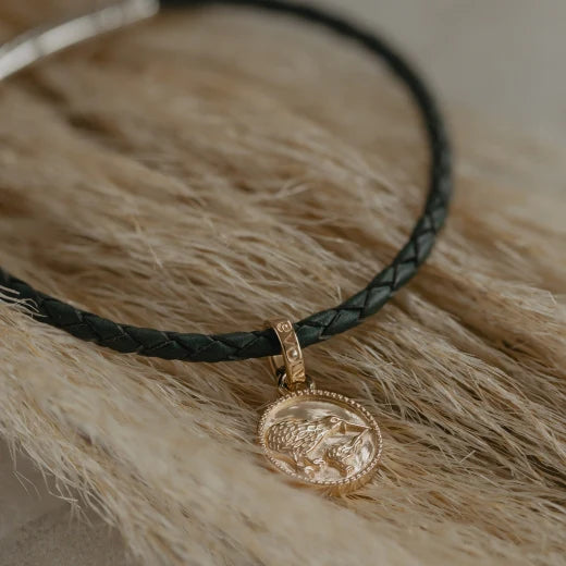 Evolve Kiwi Coin Pendant Gold Plated Charm (Iconic)