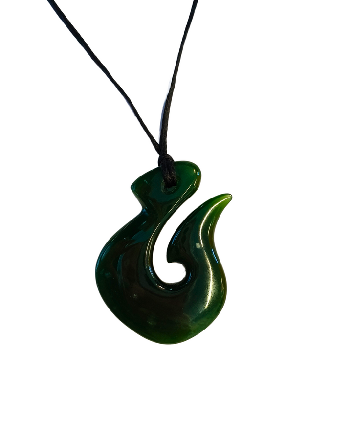 New Zealand Greenstone - Hei Matua / Fish hook - 40mm