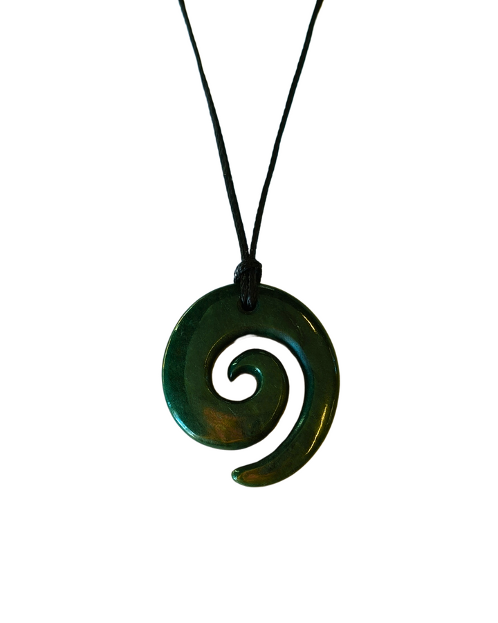 New Zealand Greenstone - Koru - 35mm