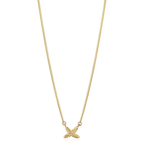 Boh Runga Gold Plated Mini Feather Kisses Necklace