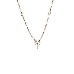 Gold Plated Micro Spike Necklace