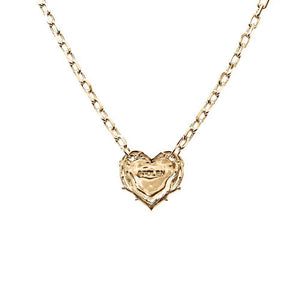 Gold Plated Thorned Heart Necklace