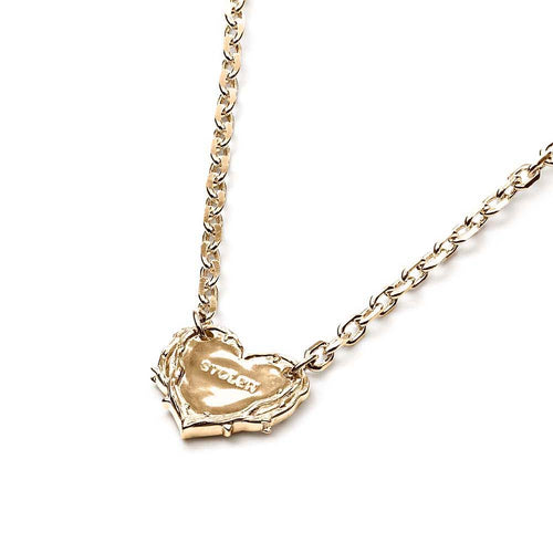 Gold Plated Thorned Heart Necklace