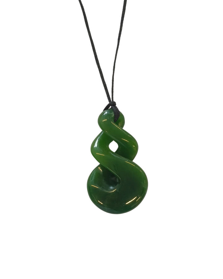 New Zealand Greenstone - Kumara / Double Twist 45mm