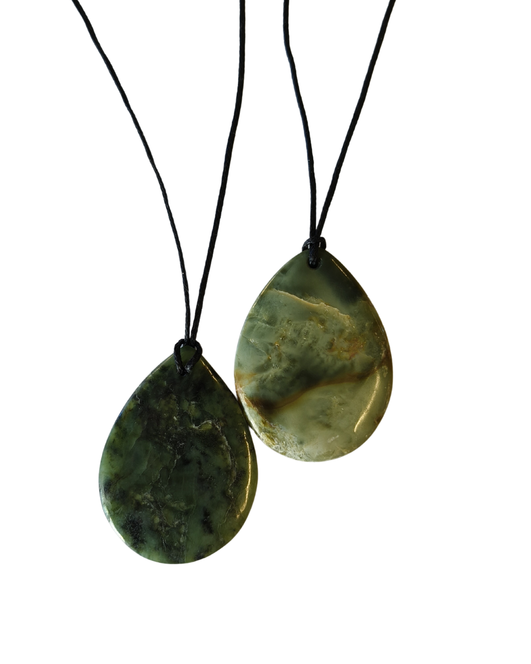 New Zealand Greenstone - Teardrop 45mm x 30mm