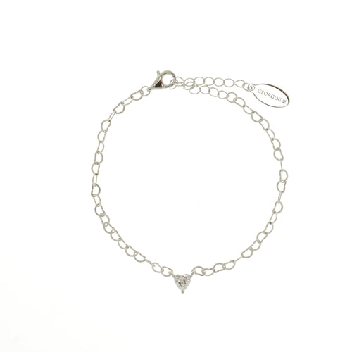 Georgini Sweetheart Heart Chain Bracelet Silver