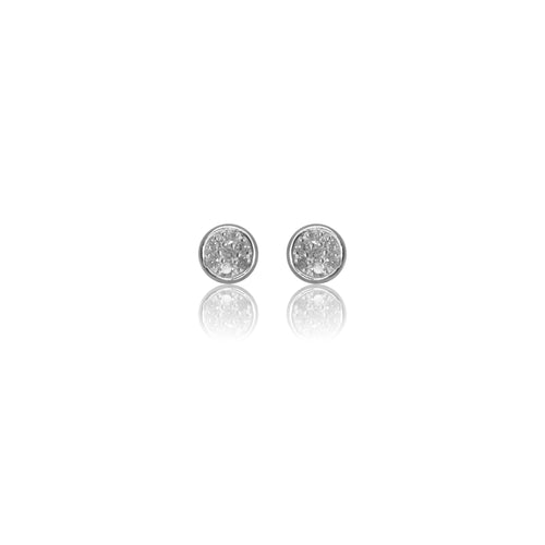 DIAMONDS BY GEORGINI FOURTEEN NATURAL DIAMOND DOTTI EARRINGS SILVER