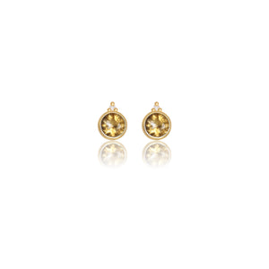 DIAMONDS BY GEORGINI NATURAL CITRINE AND TWO NATURAL DIAMOND NOVEMBER EARRINGS G