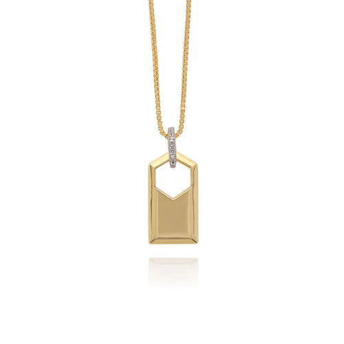 Gold Plated ID Necklace