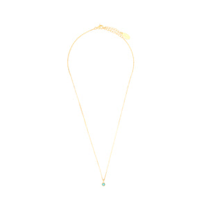 DIAMONDS BY GEORGINI NATURAL TURQUOISE AND DIAMOND DECEMBER NECKLACE GOLD