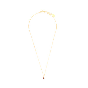 DIAMONDS BY GEORGINI NATURAL RUBY AND DIAMOND JULY NECKLACE GOLD