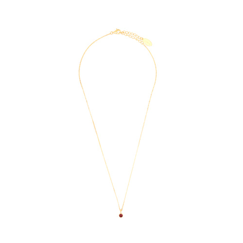 DIAMONDS BY GEORGINI NATURAL RUBY AND DIAMOND JULY NECKLACE GOLD