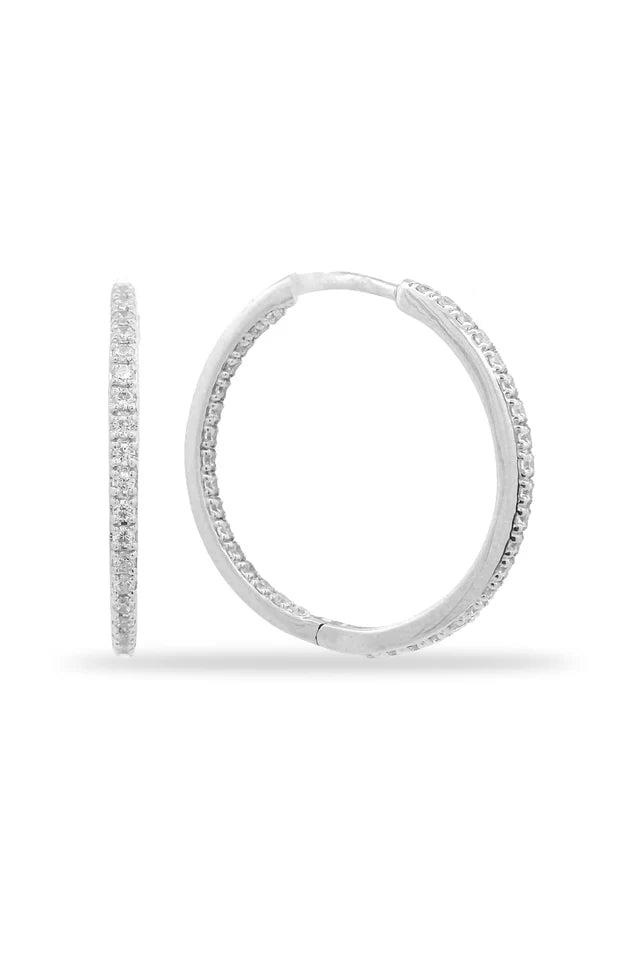Georgini Elegant Essentials Hoops 25mm Silver