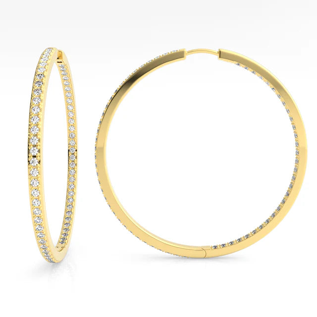 Georgini Elegant Essentials Hoops 40mm Gold