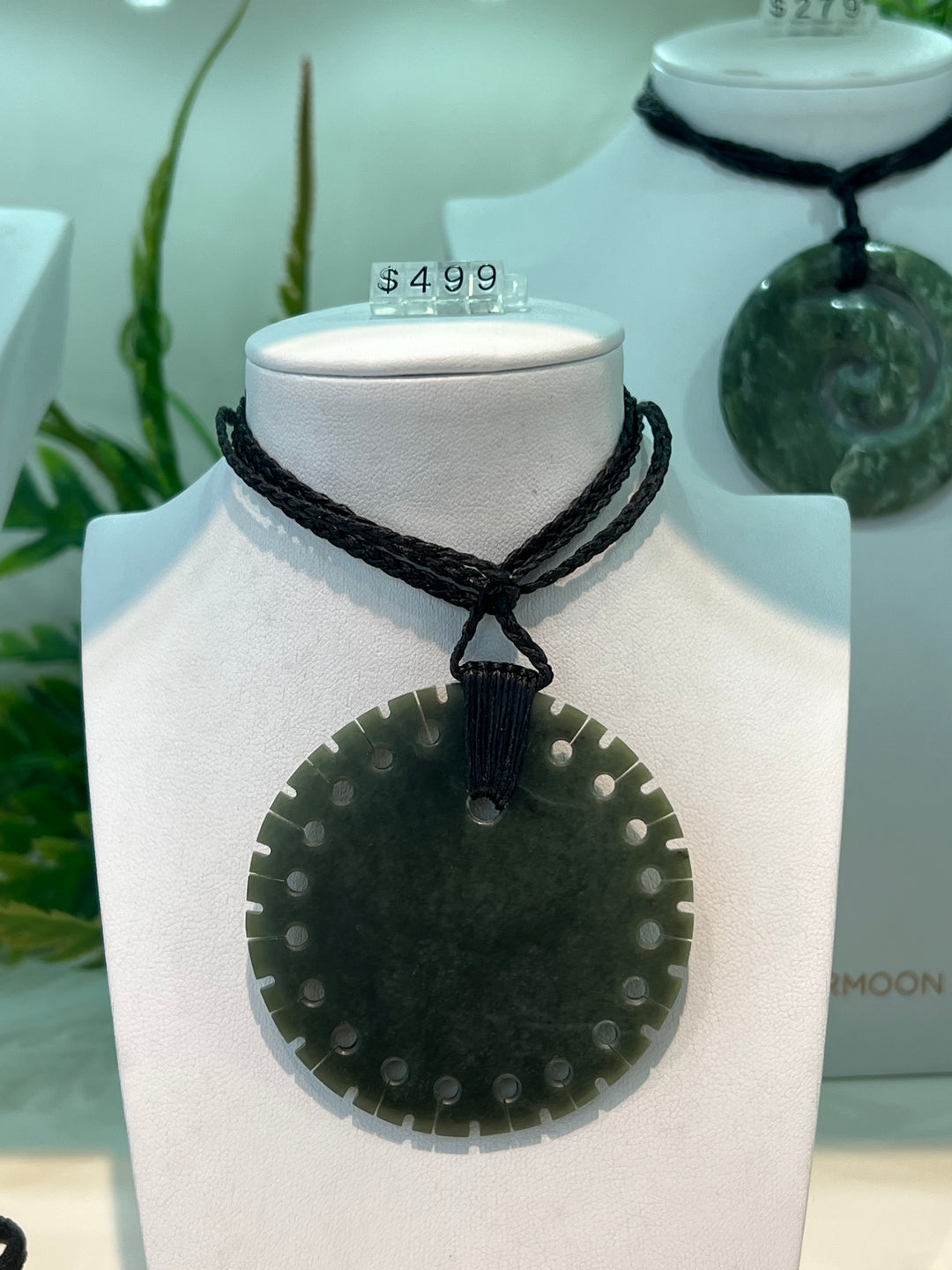 NZ Greenstone Notched Disc 60mm
