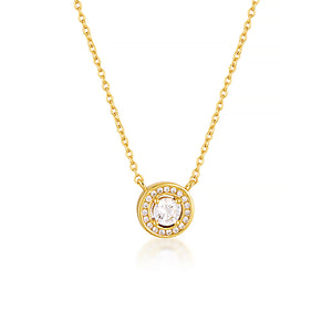 Georgini Milestone Halo Necklace In Gold