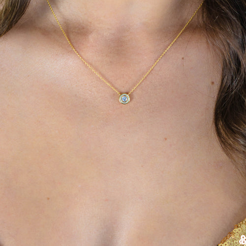 Georgini Milestone Halo Necklace In Gold