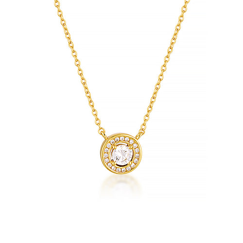 Georgini Milestone Halo Necklace In Gold