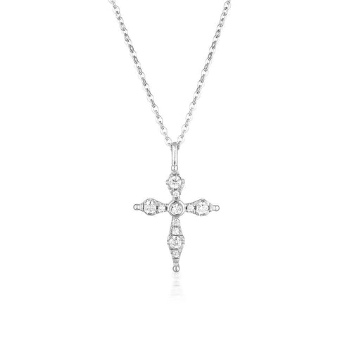 Silver Bless Mini Cross