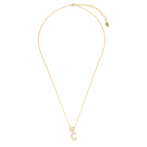 Georgini Luxury Letters C Initial Necklace Gold