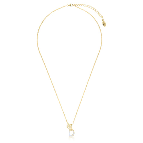 Georgini Luxury Letters D Initial Necklace Gold