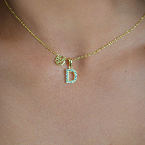 Georgini Luxury Letters D Initial Necklace Gold