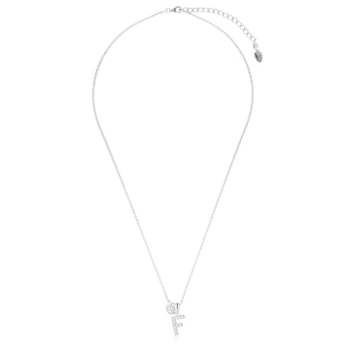 Georgini Luxury Letters F Initial Necklace Silver