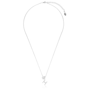 Georgini Luxury Letters H Initial Necklace Silver