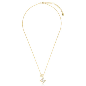 Georgini Luxury Letters M Initial Necklace Gold