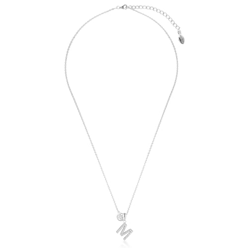 Georgini Luxury Letters M Initial Necklace Silver