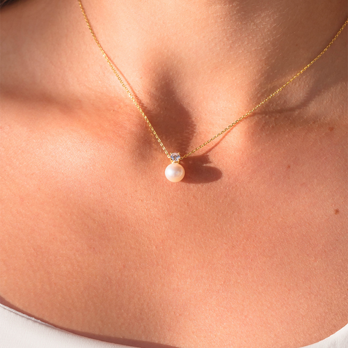 Gold Plated Oceans Noosa Freshwater Pearl Necklace