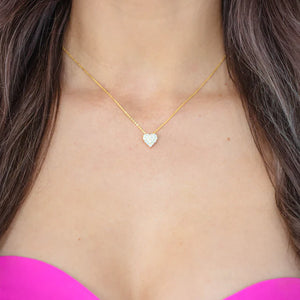 Georgini Sweetheart Sparkly Heart Necklace Gold