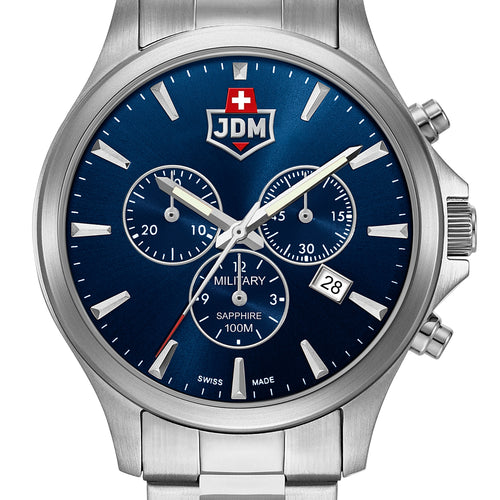 Jacques Du Manoir Military Alpha Chrono Blue Watch