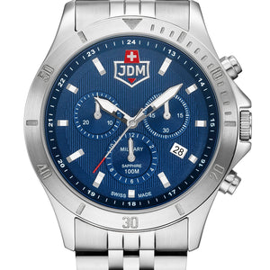 Jacques Du Manoir Military Delta Chrono Blue Watch