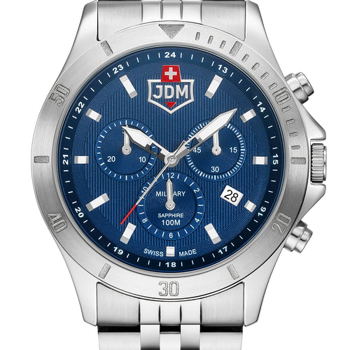 Jacques Du Manoir Military Delta Chrono Blue Watch