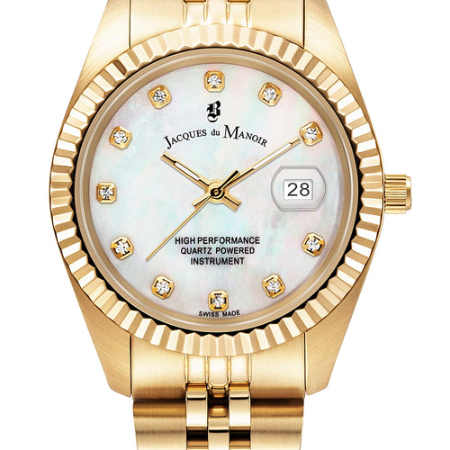 Jacques Du Manoir Inspiration Gold with Mother Of Pearl Dial