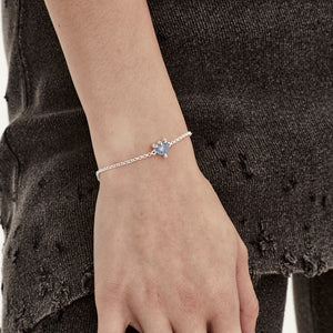 Silver Blue Agate Talon Bracelet