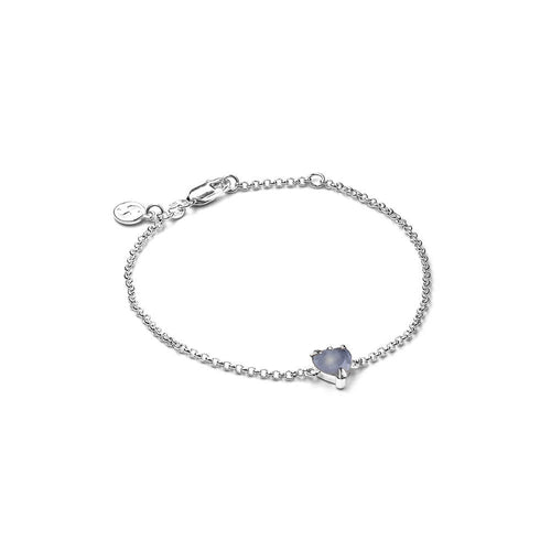 Silver Blue Agate Talon Bracelet